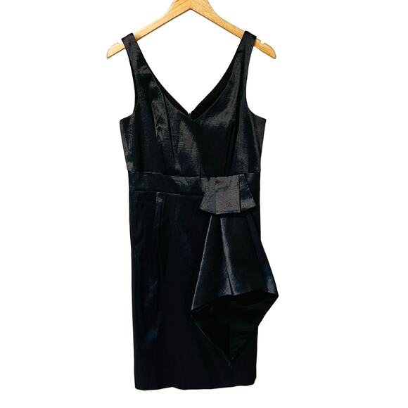 Max And Cleo Metallic Gray Draped Sleeveless Dress Size M Medium NEW - Picture 8 of 8